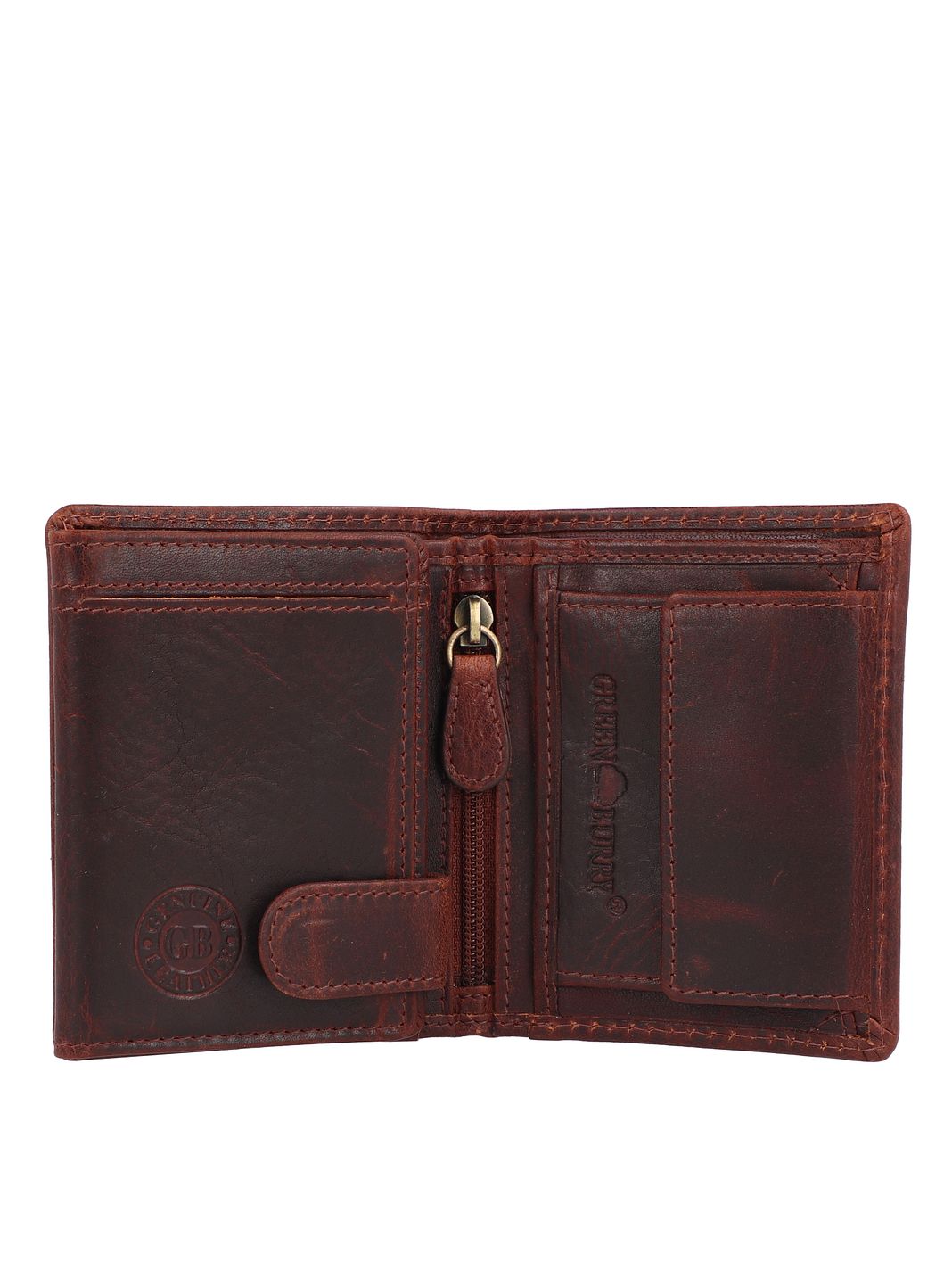 Greenburry Rugged Pung RFID-beskyttelse Læder 10 cm Greenburry Rugged Pung RFID-beskyttelse Læder 10 cm