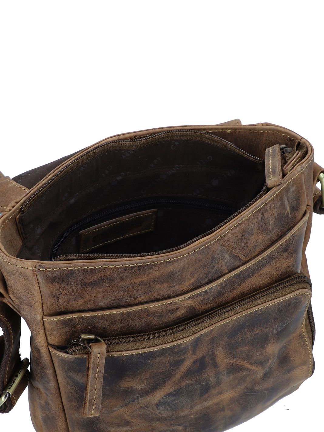 Greenburry Vintage Borsa a tracolla Vera Pelle 26 cm Greenburry Vintage Borsa a tracolla Vera Pelle 26 cm