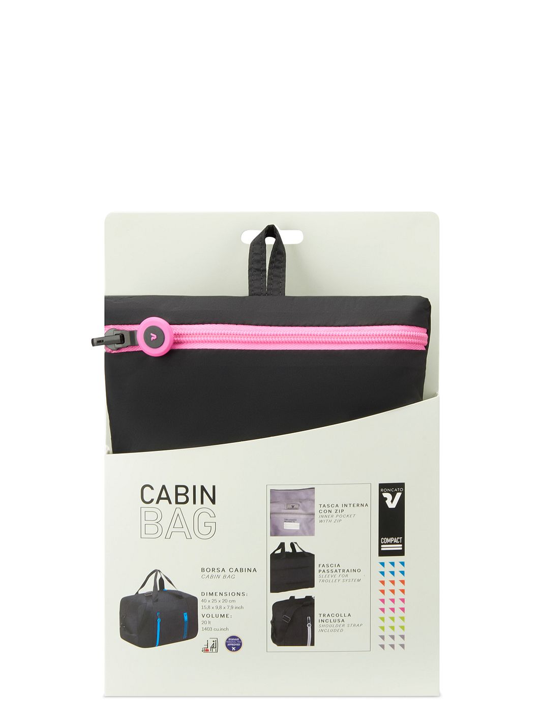 Roncato Compact Neon Borsa da viaggio pieghevole 40 cm Roncato Compact Neon Borsa da viaggio pieghevole 40 cm