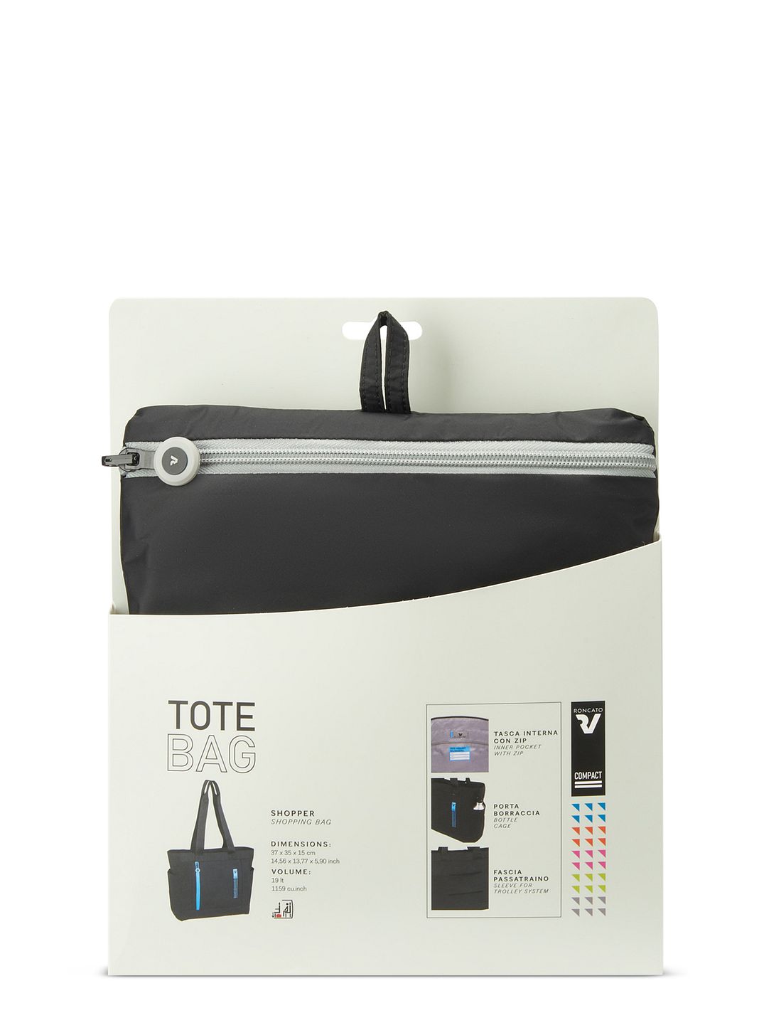 Roncato Compact Neon Shopper Tasche 37 cm Roncato Compact Neon Shopper Tasche 37 cm