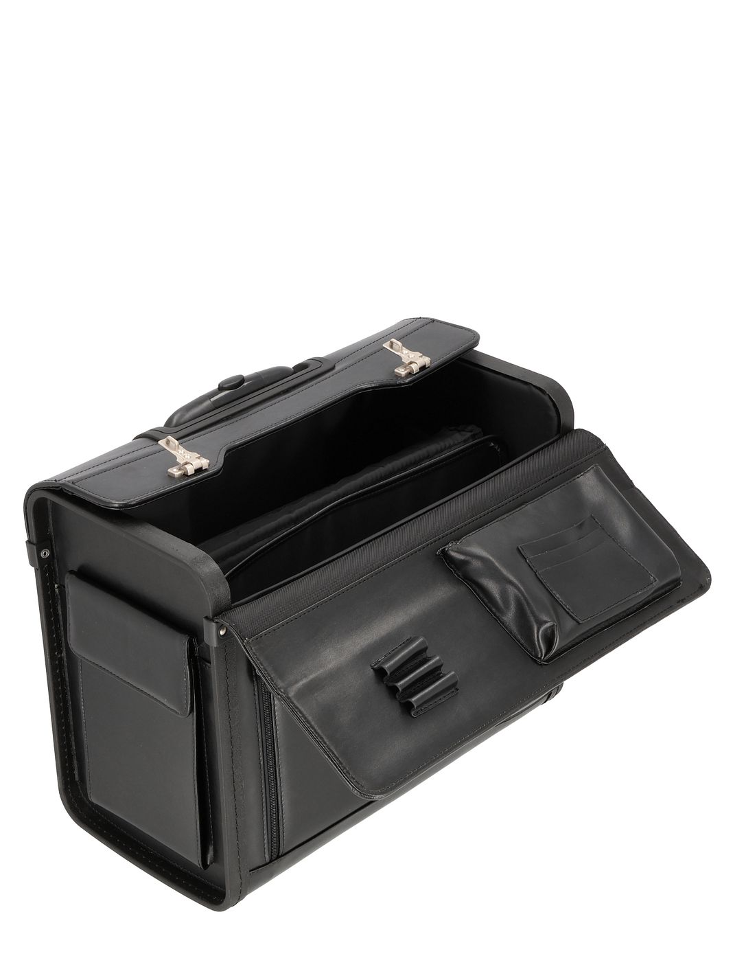 Dermata Trolley pilota Vera Pelle 45.5 cm Vano porta PC Dermata Trolley pilota Vera Pelle 45.5 cm Vano porta PC