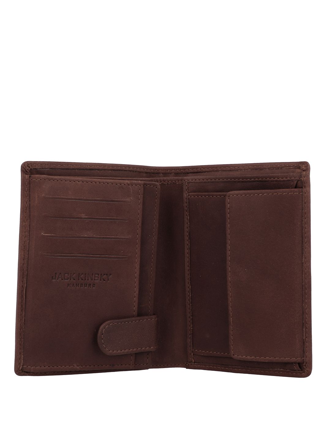Jack Kinsky Aruba Portafoglio Protezione RFID Vera Pelle 12.5 cm