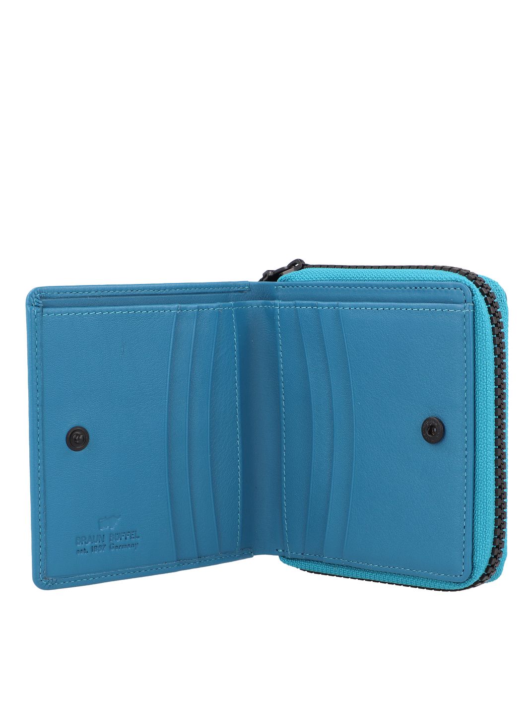 Braun Büffel Capri Portafoglio Protezione RFID Vera Pelle 11 cm Braun Büffel Capri Portafoglio Protezione RFID Vera Pelle 11 cm