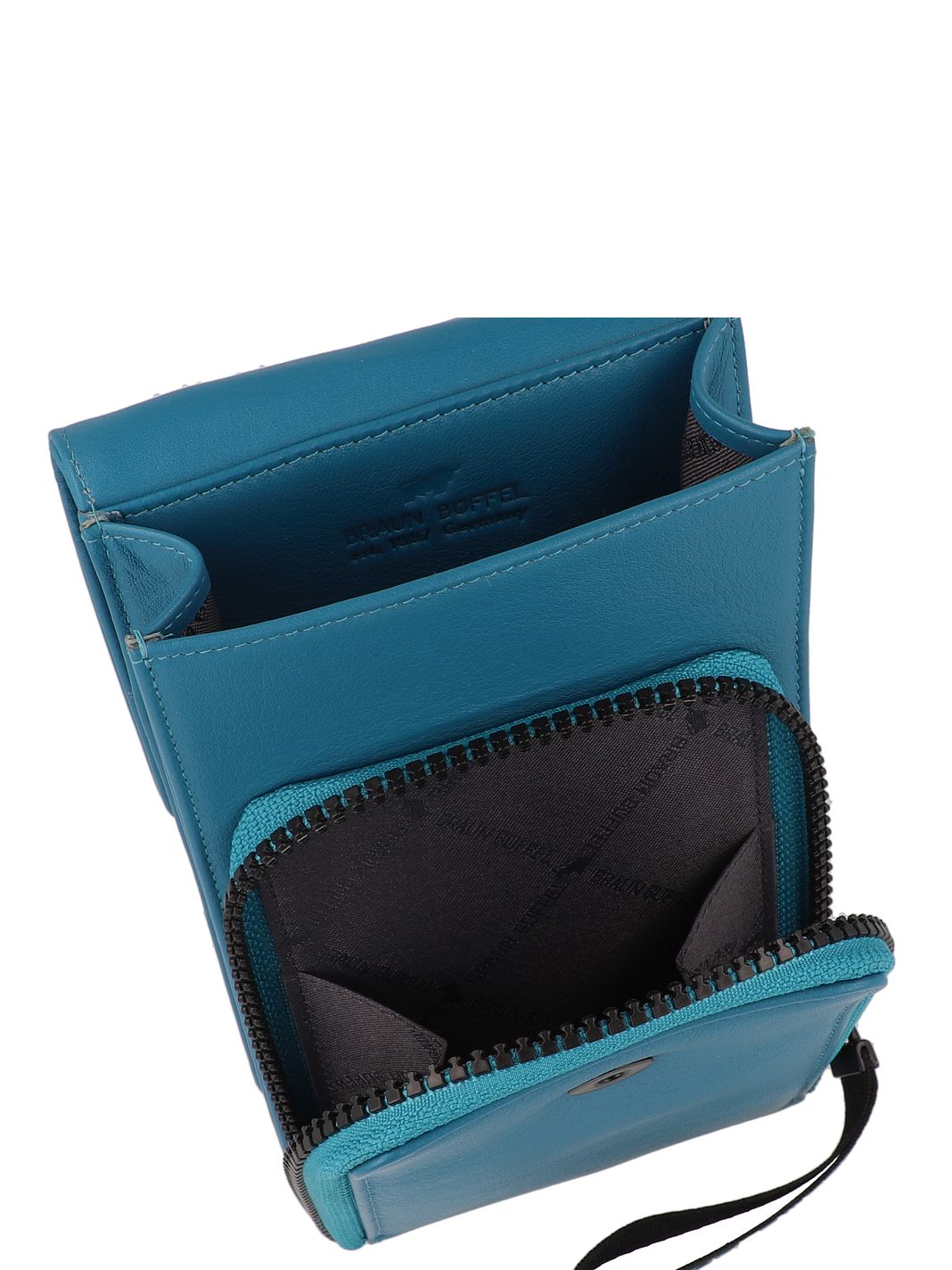 Braun Büffel Capri Mini Borsa Borsa a tracolla Vera Pelle 10 cm Braun Büffel Capri Mini Borsa Borsa a tracolla Vera Pelle 10 cm