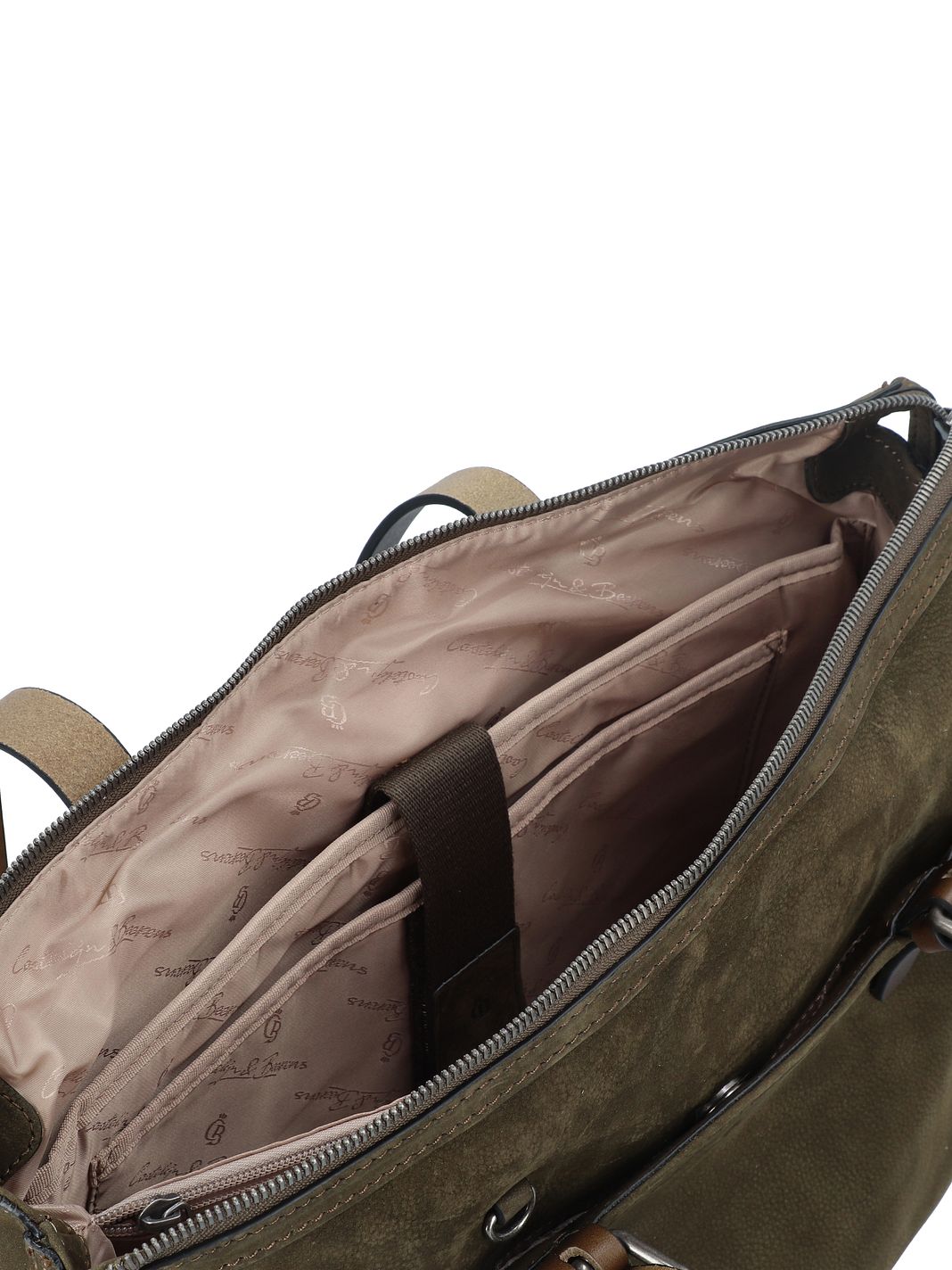 Castelijn & Beerens Nubuck Borsa a spalla Vera Pelle 40 cm Vano porta PC Castelijn & Beerens Nubuck Borsa a spalla Vera Pelle 40 cm Vano porta PC