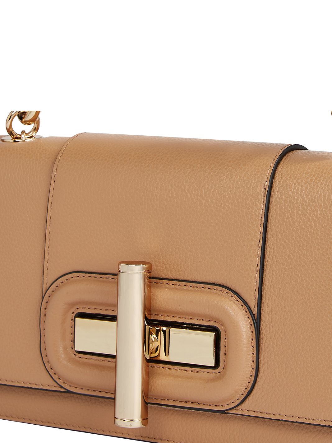 Tommy Hilfiger Turnlock Borsa a spalla Vera Pelle 28 cm