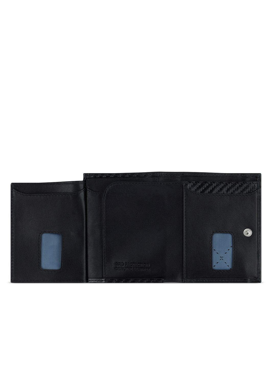 bugatti Secure Slim Portafoglio Protezione RFID Vera Pelle 10 cm
