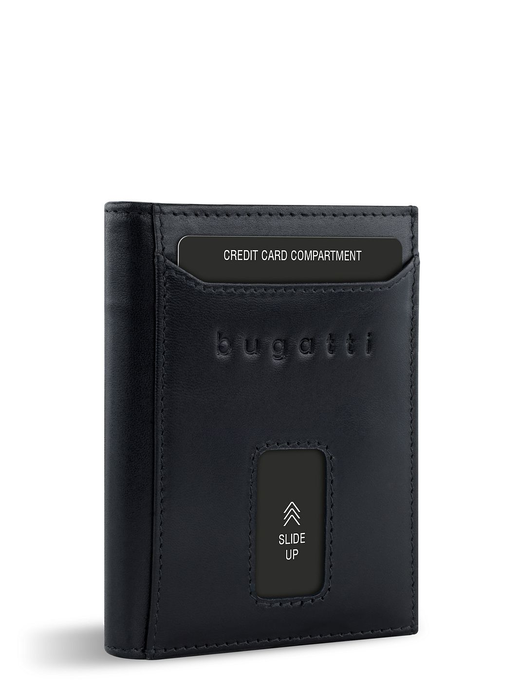bugatti Secure Slim Portafoglio Protezione RFID Vera Pelle 10 cm