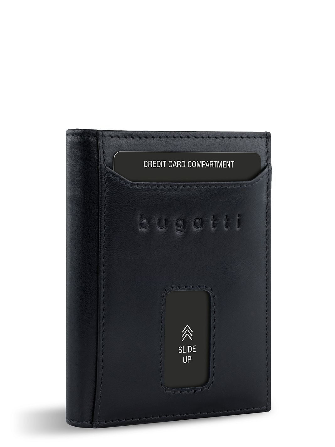 bugatti Secure Slim Portafoglio Protezione RFID Vera Pelle 10 cm bugatti Secure Slim Portafoglio Protezione RFID Vera Pelle 10 cm