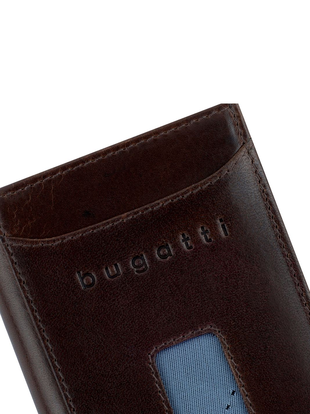 bugatti Secure Slim Portafoglio Protezione RFID Vera Pelle 10 cm bugatti Secure Slim Portafoglio Protezione RFID Vera Pelle 10 cm