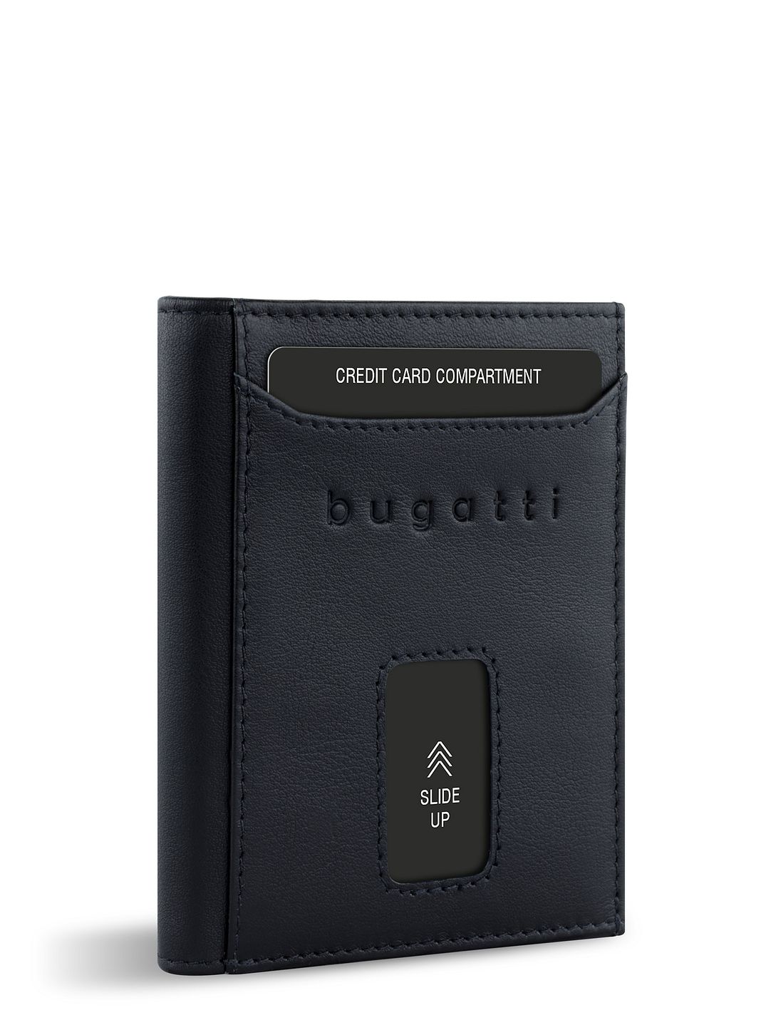 bugatti Secure Slim Portafoglio Protezione RFID Vera Pelle 10 cm bugatti Secure Slim Portafoglio Protezione RFID Vera Pelle 10 cm