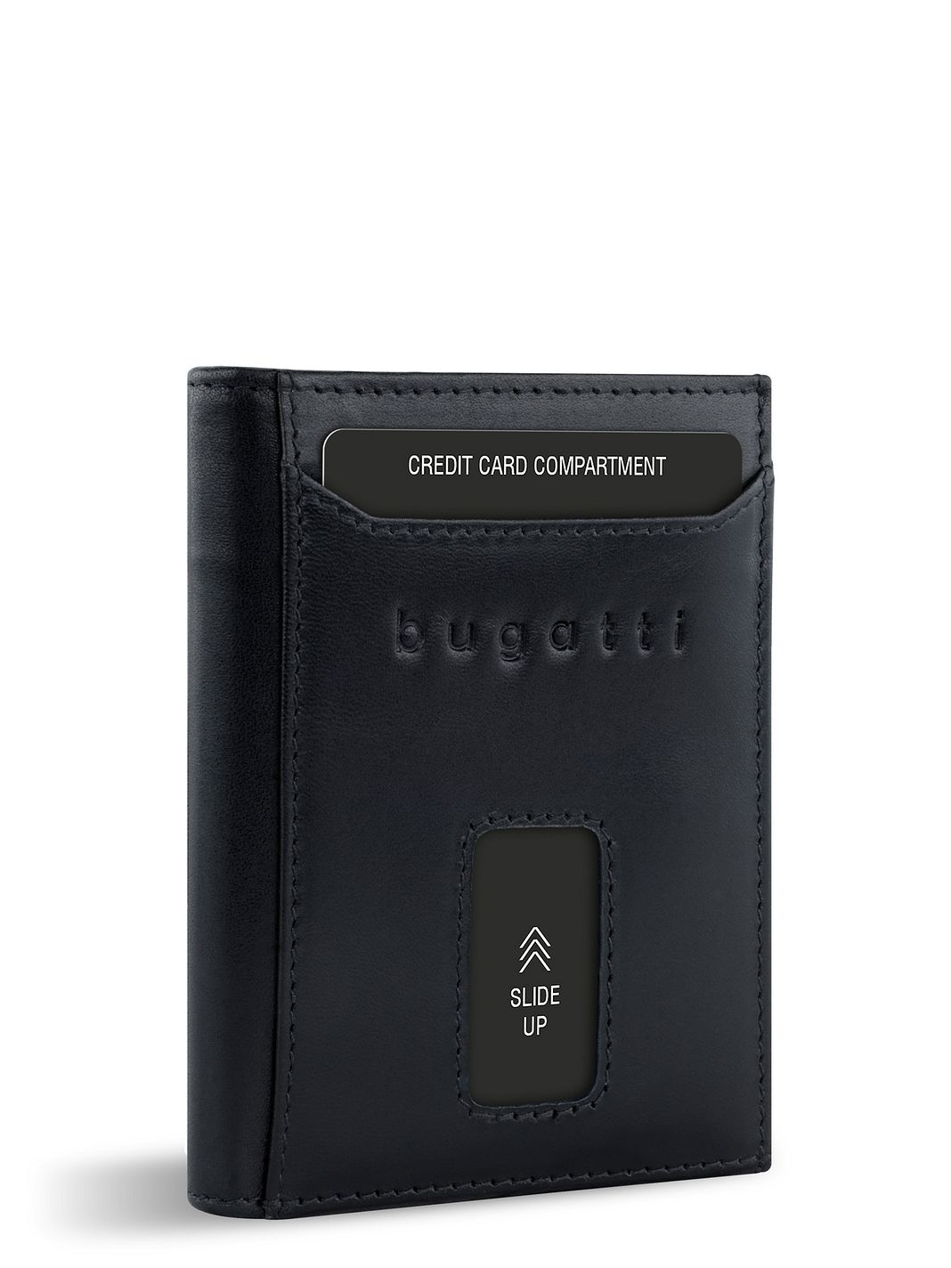 bugatti Secure Slim Portafoglio Protezione RFID Vera Pelle 10 cm bugatti Secure Slim Portafoglio Protezione RFID Vera Pelle 10 cm