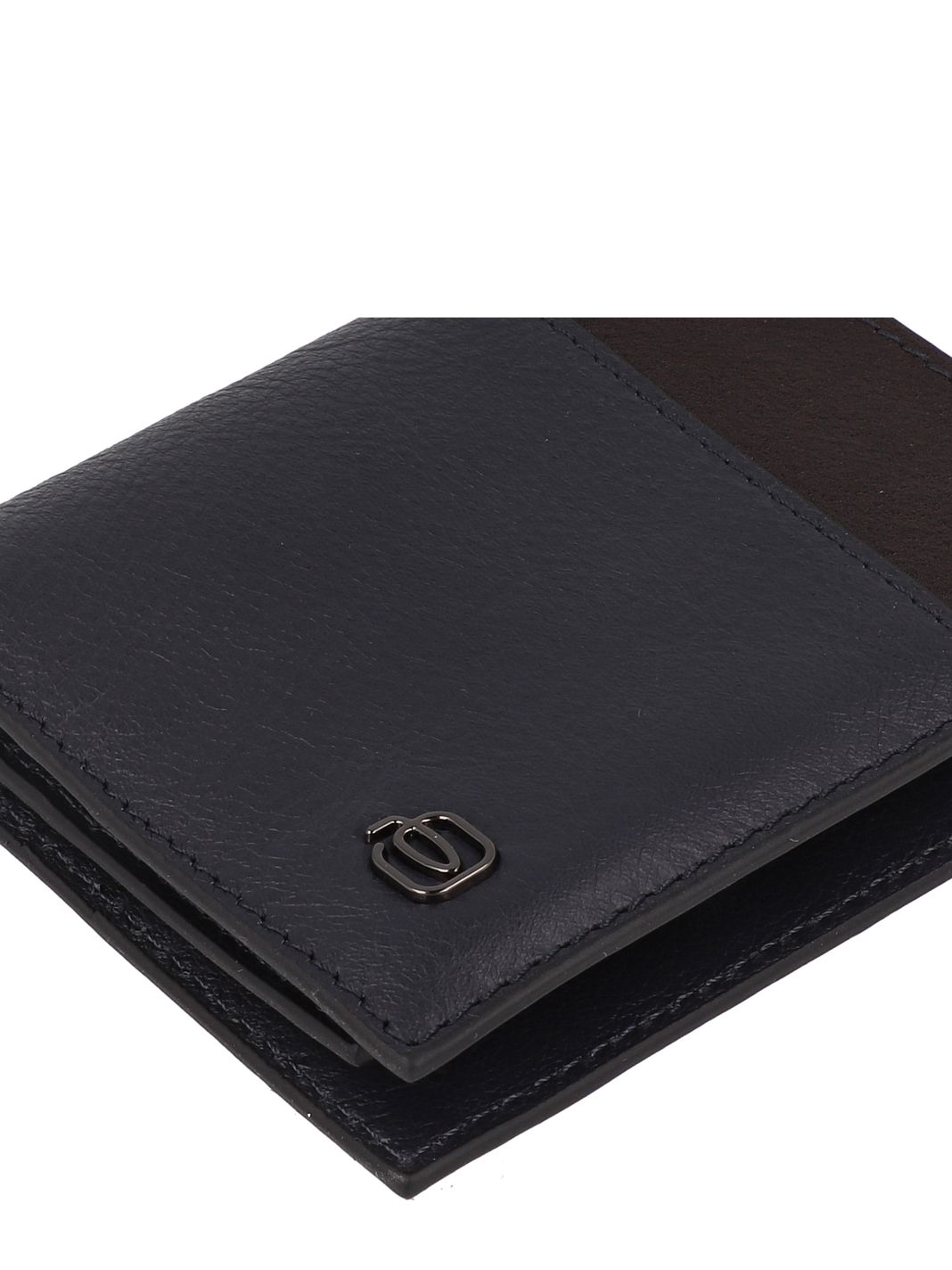 Piquadro Black Square Custodia per carta di credito Protezione RFID Vera Pelle 9 cm Piquadro Black Square Custodia per carta di credito Protezione RFID Vera Pelle 9 cm
