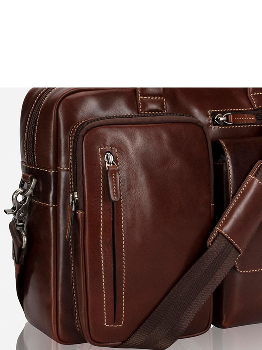 Jekyll & Hide Oxford Valigetta Vera Pelle 38 cm Vano porta PC