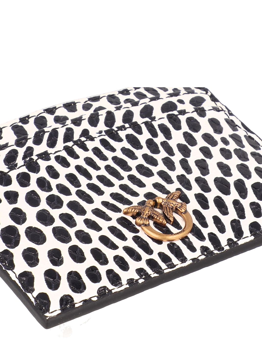 PINKO Simply Custodia per carta di credito Vera Pelle 10 cm