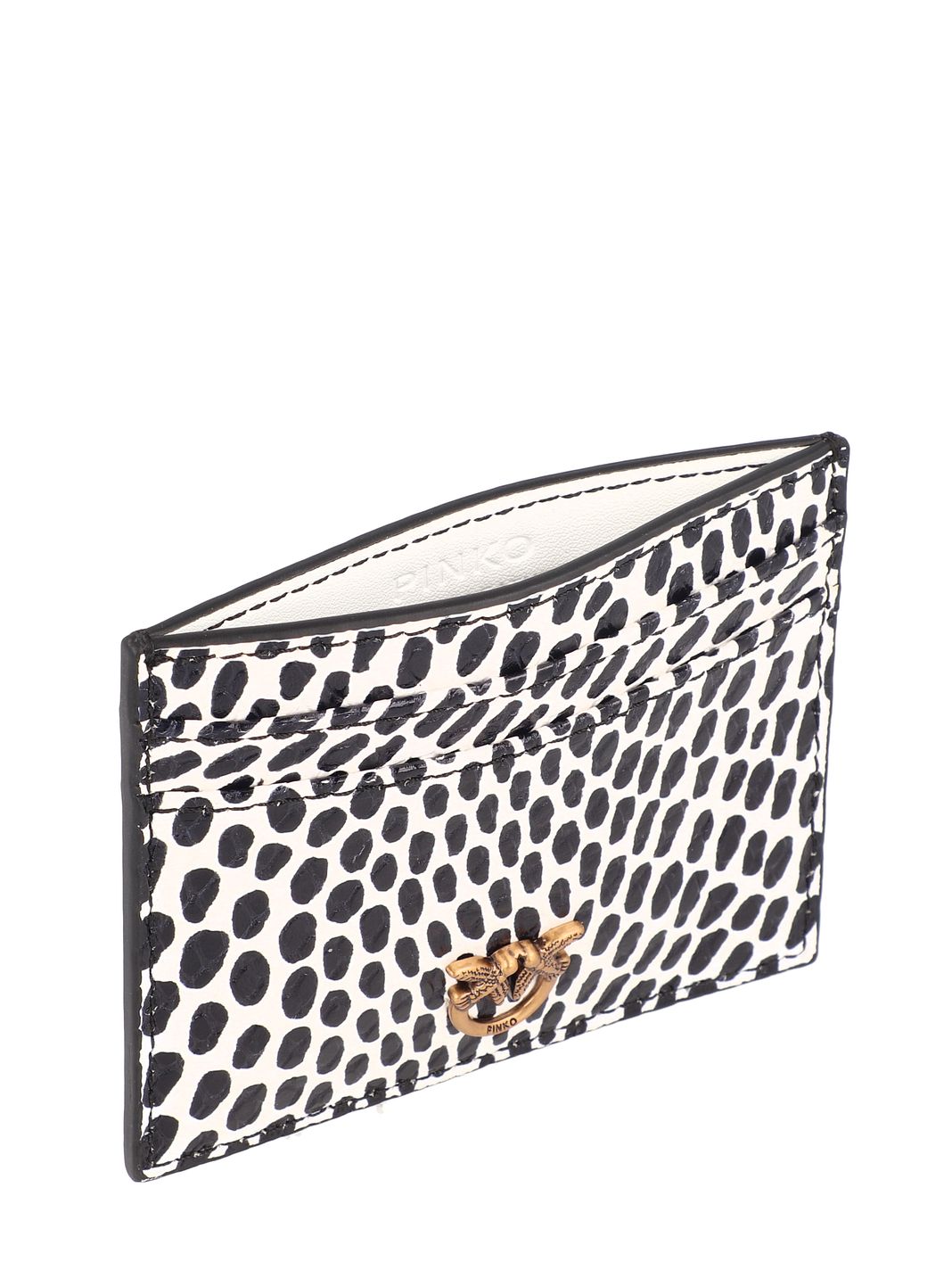 PINKO Simply Custodia per carta di credito Vera Pelle 10 cm