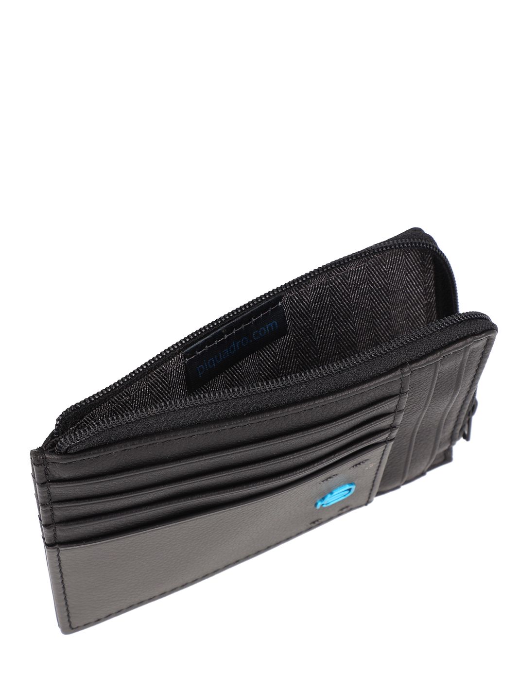 Piquadro Pulse Custodia per carta di credito Protezione RFID Vera Pelle 12 cm Piquadro Pulse Custodia per carta di credito Protezione RFID Vera Pelle 12 cm