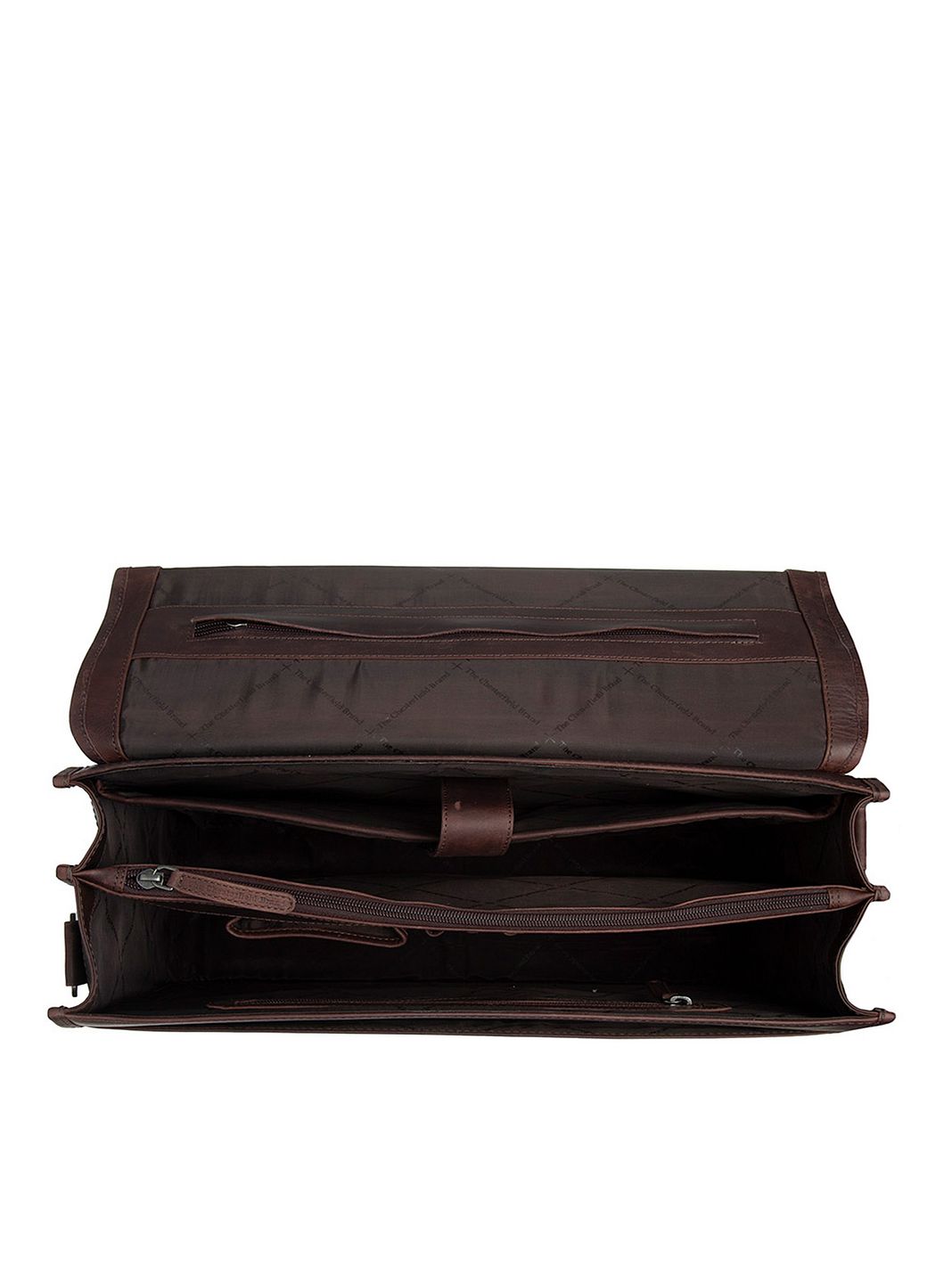 The Chesterfield Brand Glenwood Cartella Messenger Vera Pelle 42 cm Vano porta PC