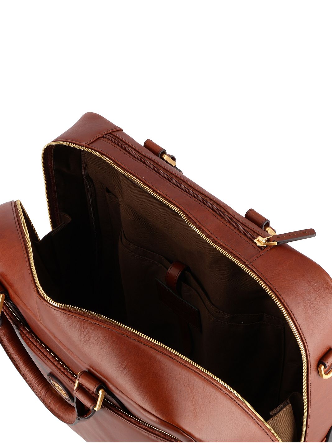 The Bridge Stovia 2 ruote Trolley pilota Vera Pelle 39 cm Vano porta PC