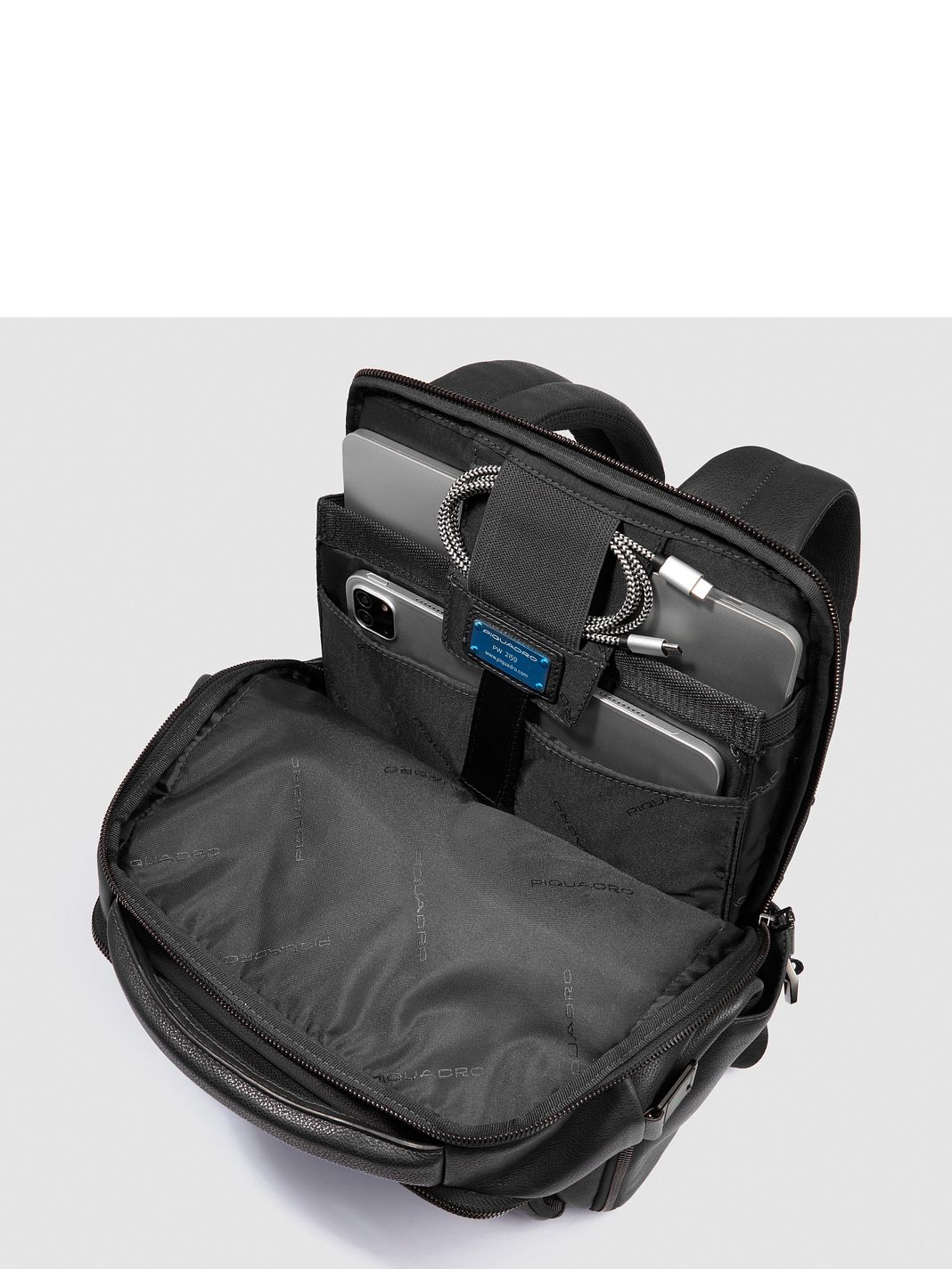 Piquadro Cronus Zaino da lavoro Protezione RFID Vera Pelle 41 cm Vano porta PC Piquadro Cronus Zaino da lavoro Protezione RFID Vera Pelle 41 cm Vano porta PC