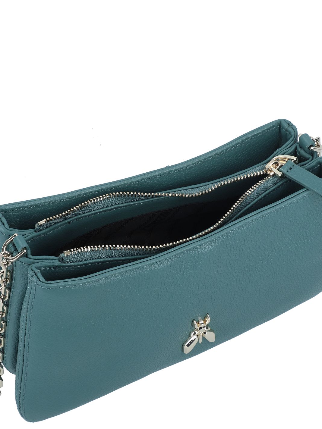 Patrizia Pepe Tris Borsa a tracolla Vera Pelle 22 cm Patrizia Pepe Tris Borsa a tracolla Vera Pelle 22 cm