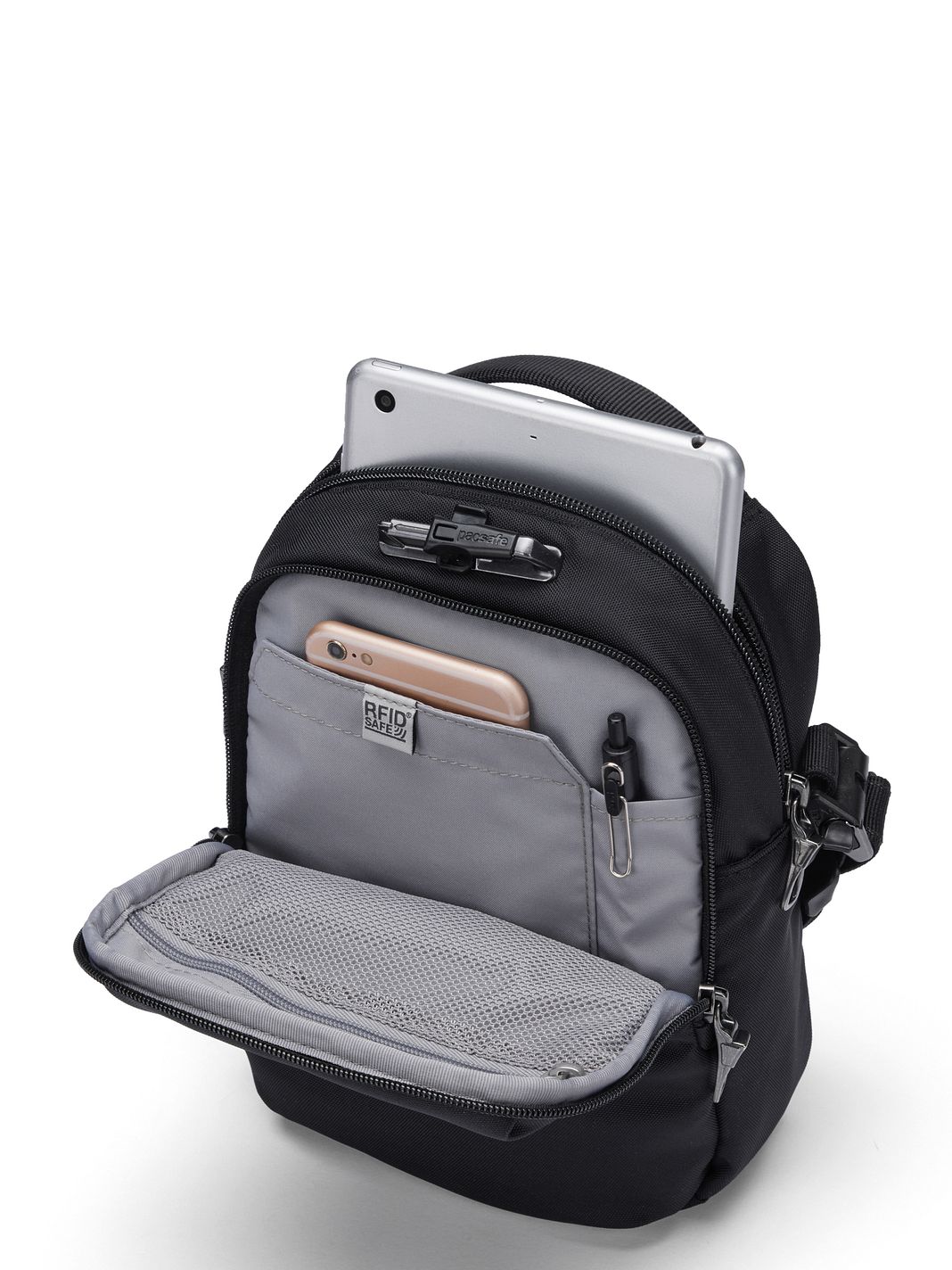 Pacsafe Pacsafe V Mini bag crossbody-väska RFID-skydd 17 cm