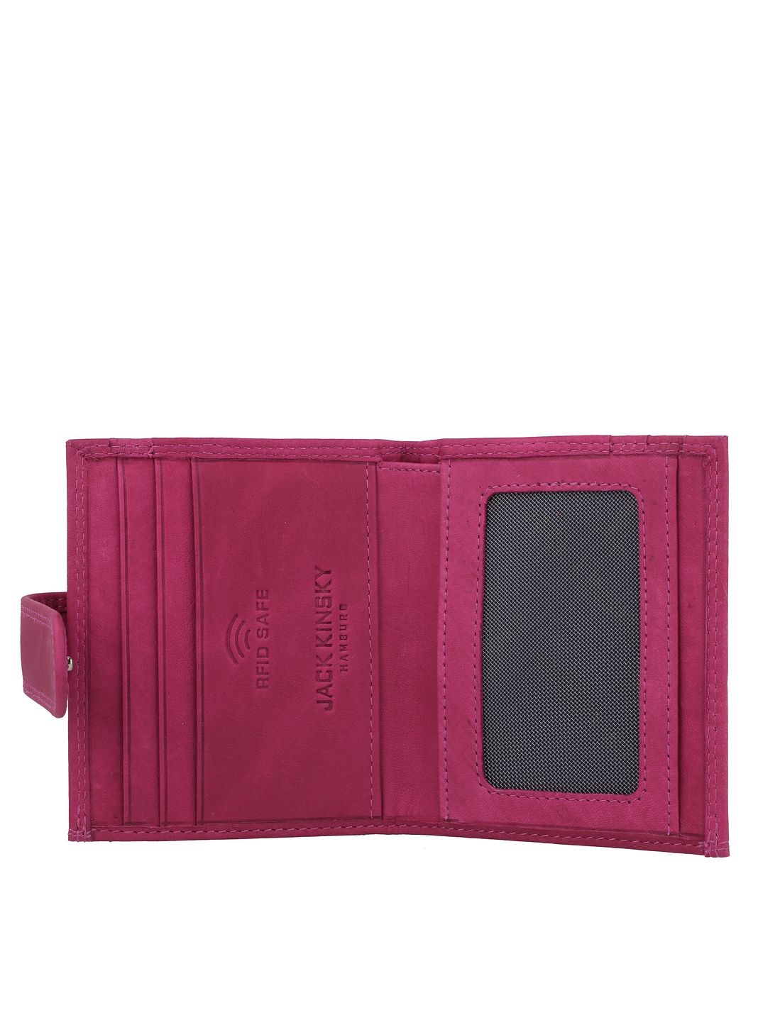 Jack Kinsky Aruba Portafoglio Protezione RFID Vera Pelle 10 cm