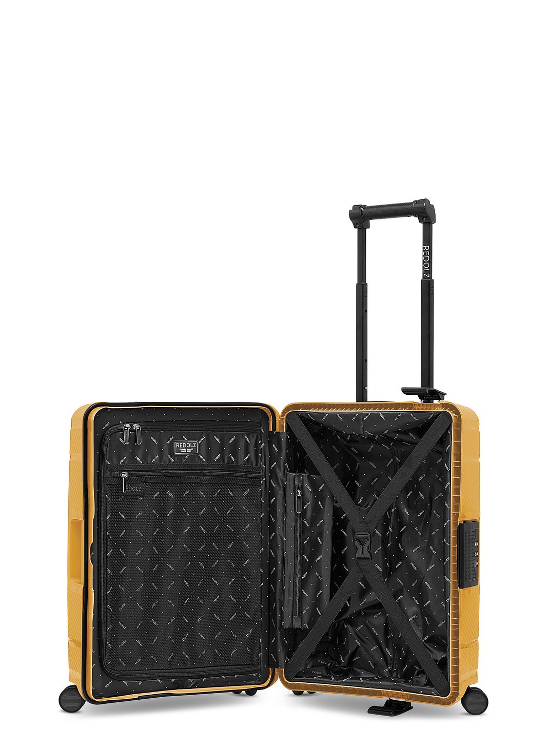 Redolz Essentials 15 Trolley cabina a 4 ruote da 55 cm con chiusura a tre punti Redolz Essentials 15 Trolley cabina a 4 ruote da 55 cm con chiusura a tre punti