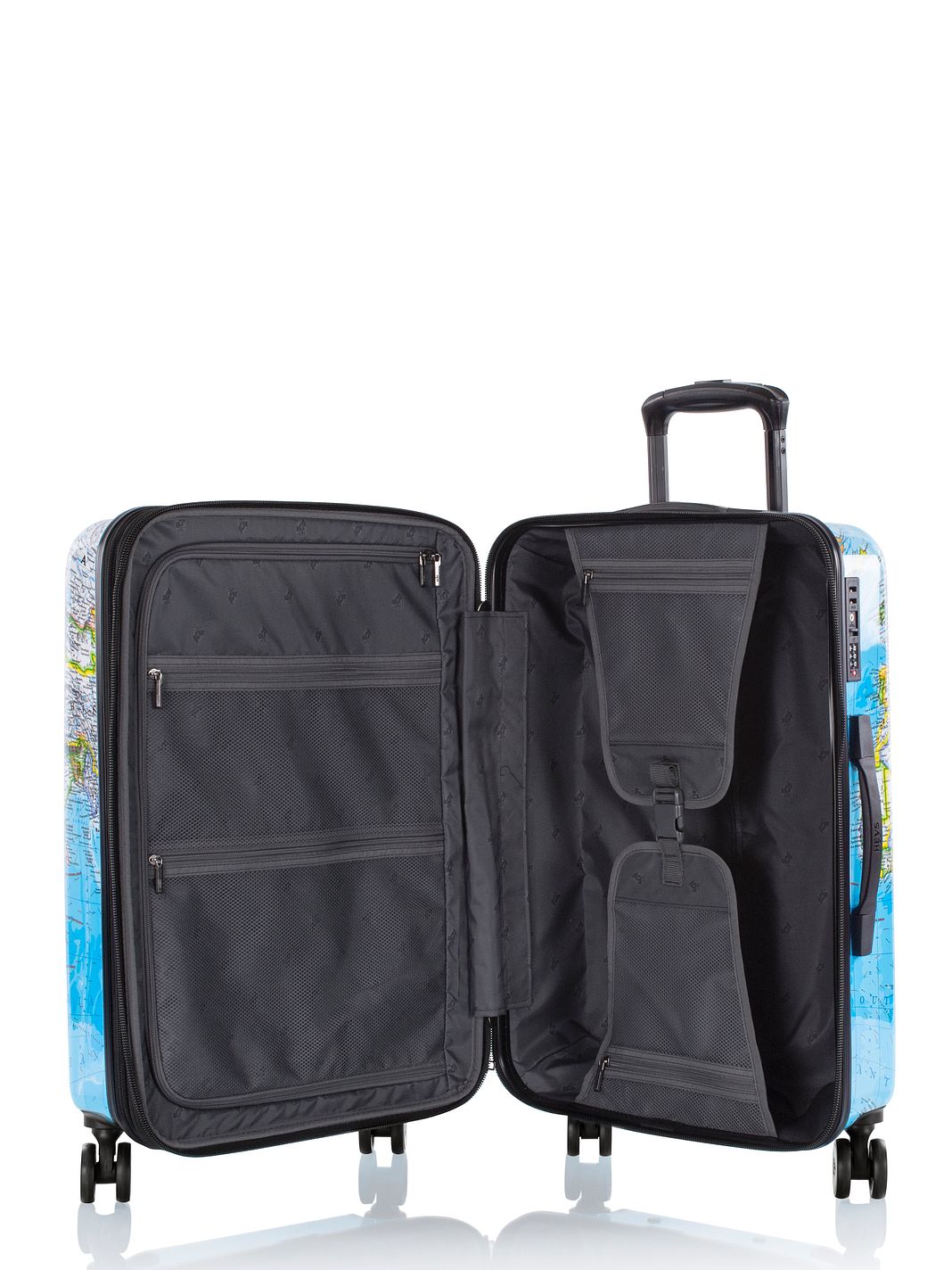 Heys Black Camo 4 ruote Set di valigie 3 pezzi espandibile