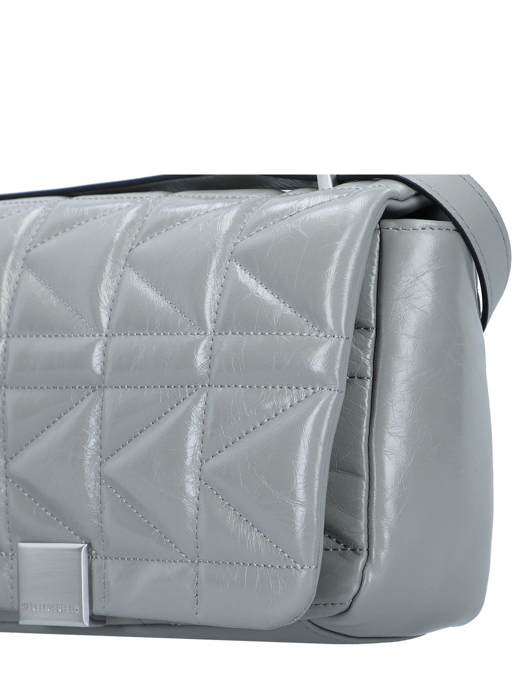 Karl Lagerfeld Weave Borsa a tracolla Vera Pelle 27 cm Karl Lagerfeld Weave Borsa a tracolla Vera Pelle 27 cm