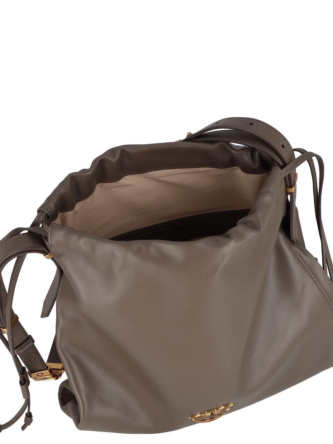 PINKO Slouchy Borsa a spalla Vera Pelle 31 cm