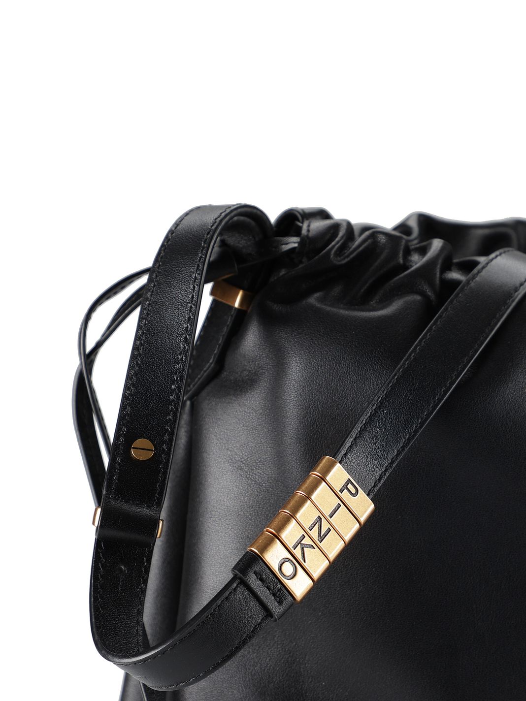 PINKO Slouchy Borsa a spalla Vera Pelle 31 cm