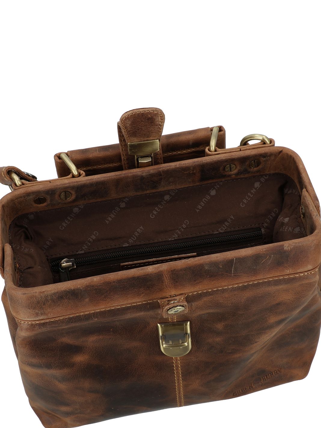 Greenburry Vintage Crossbody-väska Läder 24 cm Greenburry Vintage Crossbody-väska Läder 24 cm