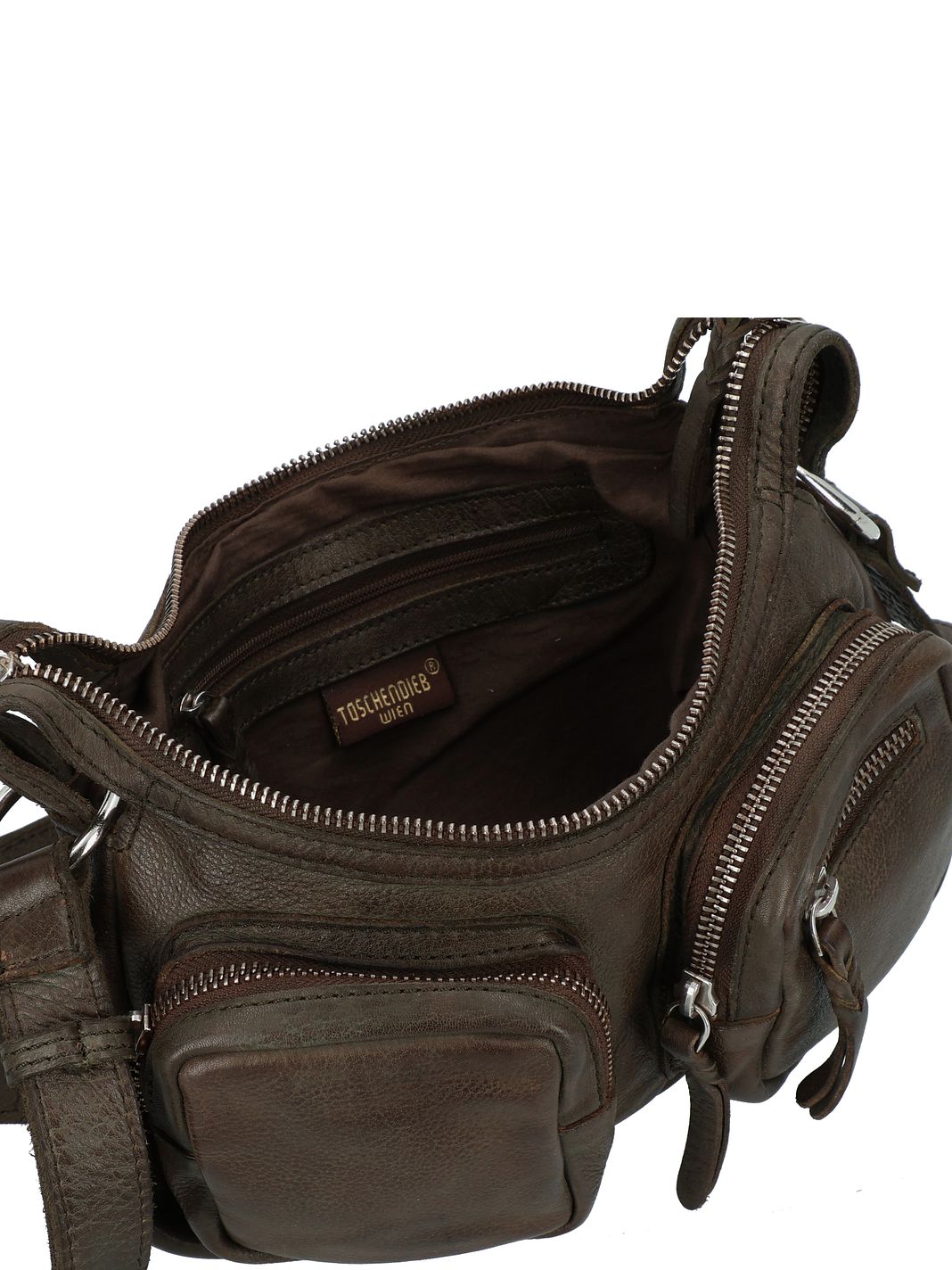 Taschendieb Wien Salvatorianerplatz Borsa a tracolla Vera Pelle 24 cm