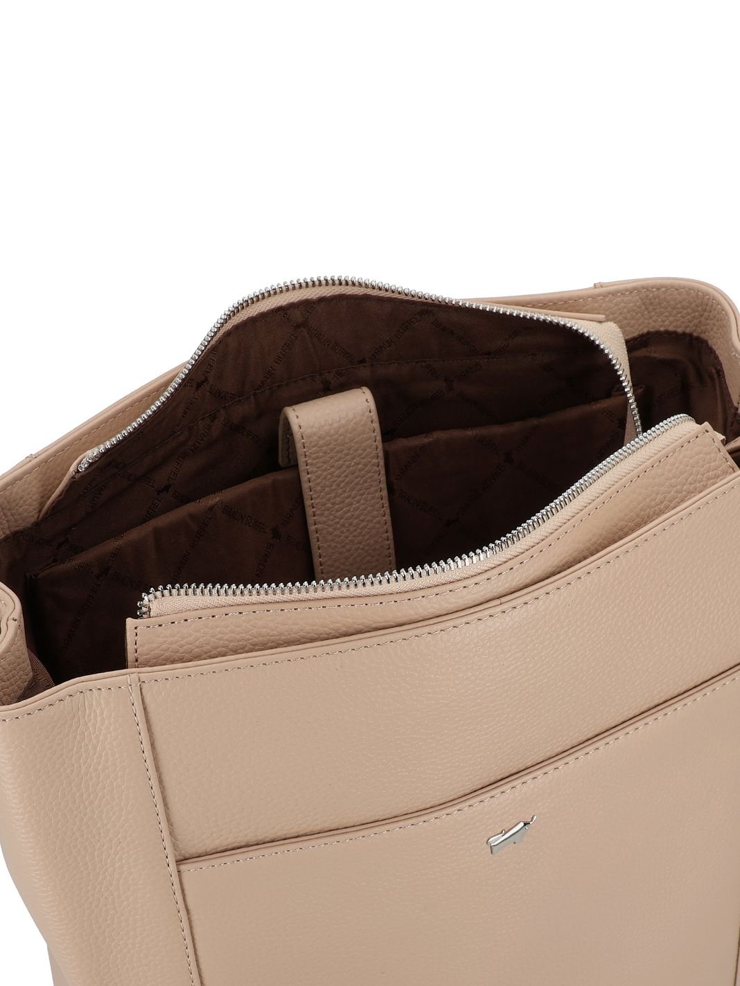 Braun Büffel Hanna Borsa a spalla Vera Pelle 34 cm Vano porta PC