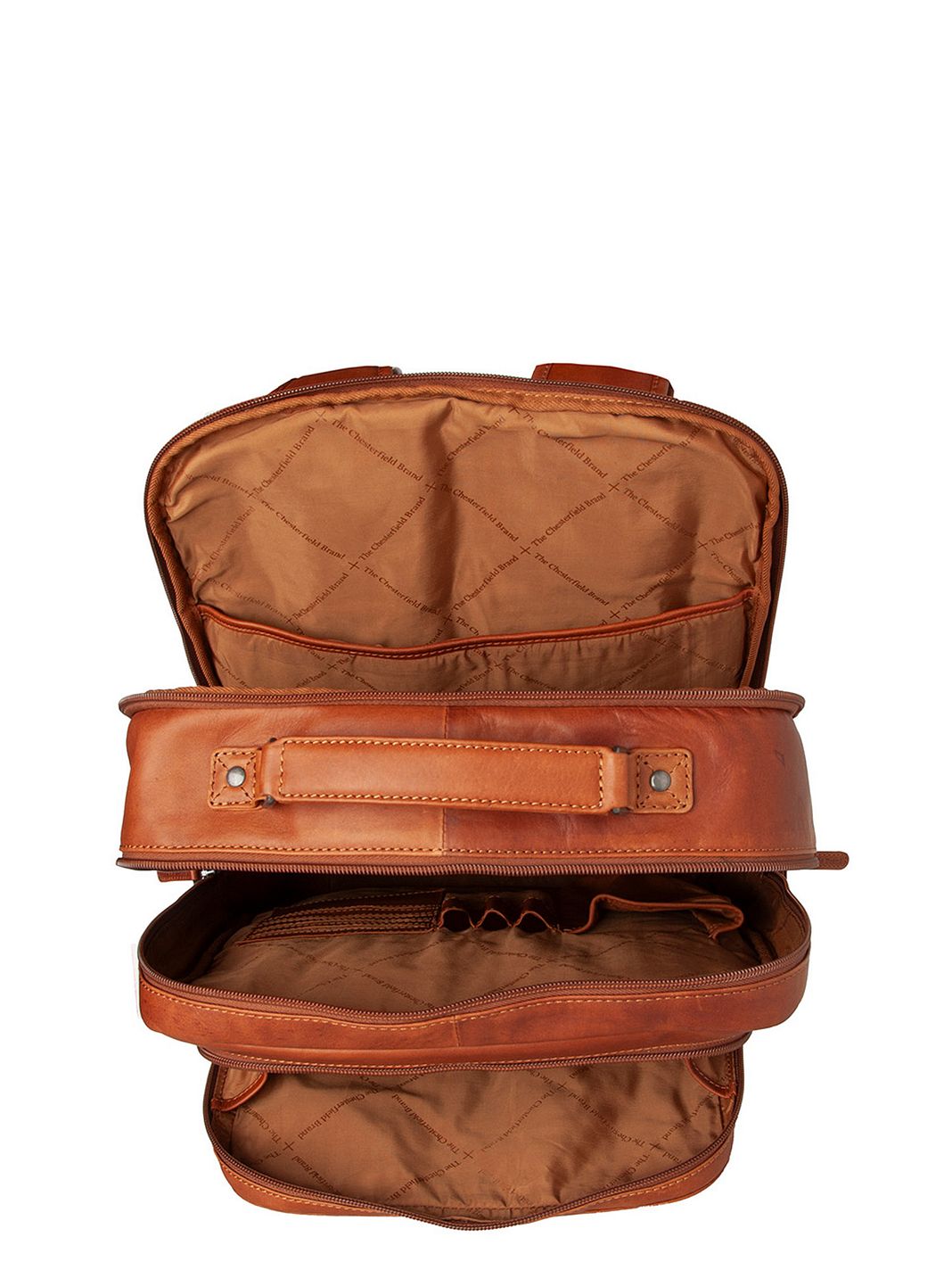 The Chesterfield Brand Lennox Zaino da lavoro Vera Pelle 42 cm Vano porta PC
