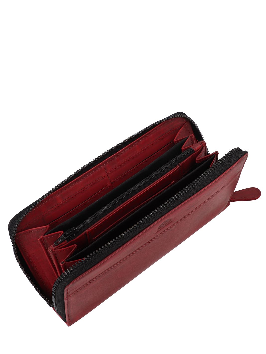 Greenburry Destressed Plånbok RFID-skydd Läder 19 cm