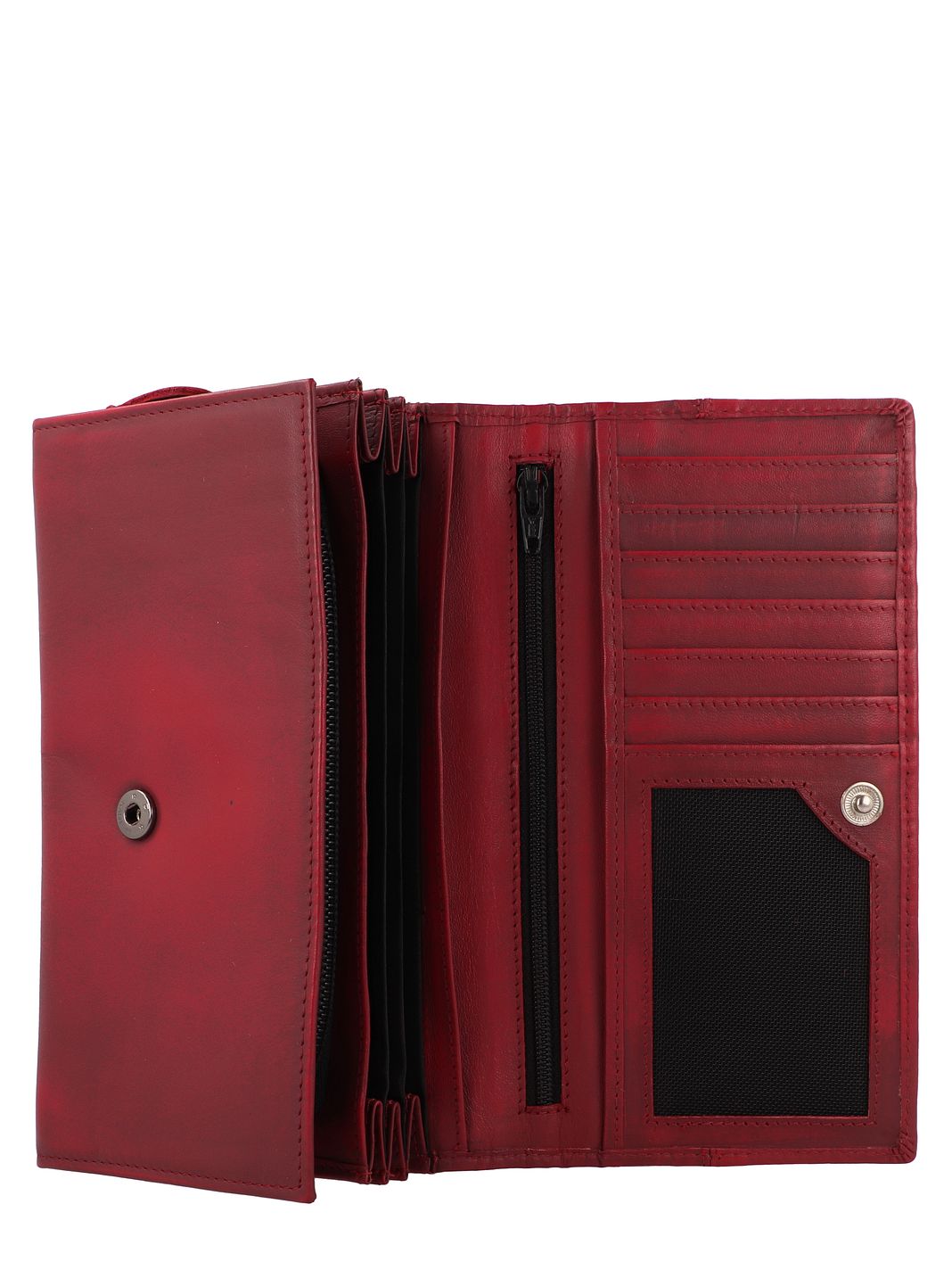 Greenburry Destressed Plånbok RFID-skydd Läder 18.5 cm