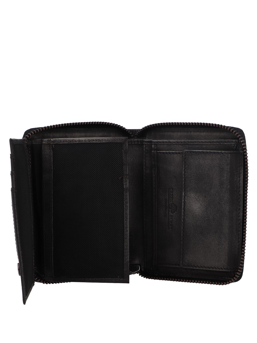 Greenburry Destressed Portafoglio Protezione RFID Vera Pelle 13 cm Greenburry Destressed Portafoglio Protezione RFID Vera Pelle 13 cm