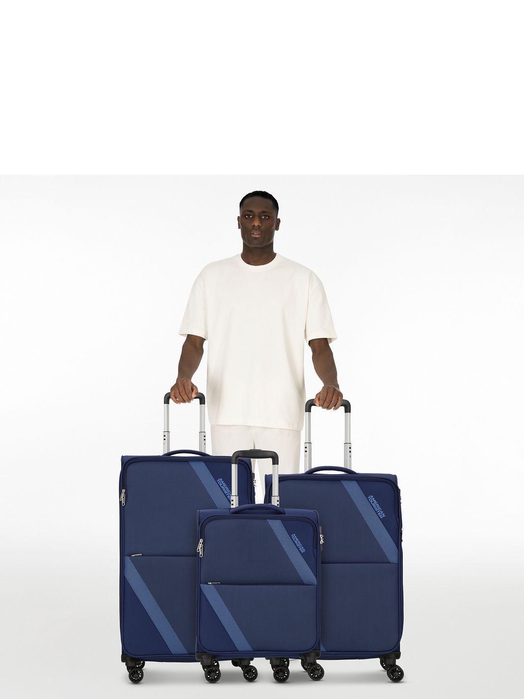 American Tourister Star Max 4 ruote Set di valigie 3 pezzi espandibile American Tourister Star Max 4 ruote Set di valigie 3 pezzi espandibile