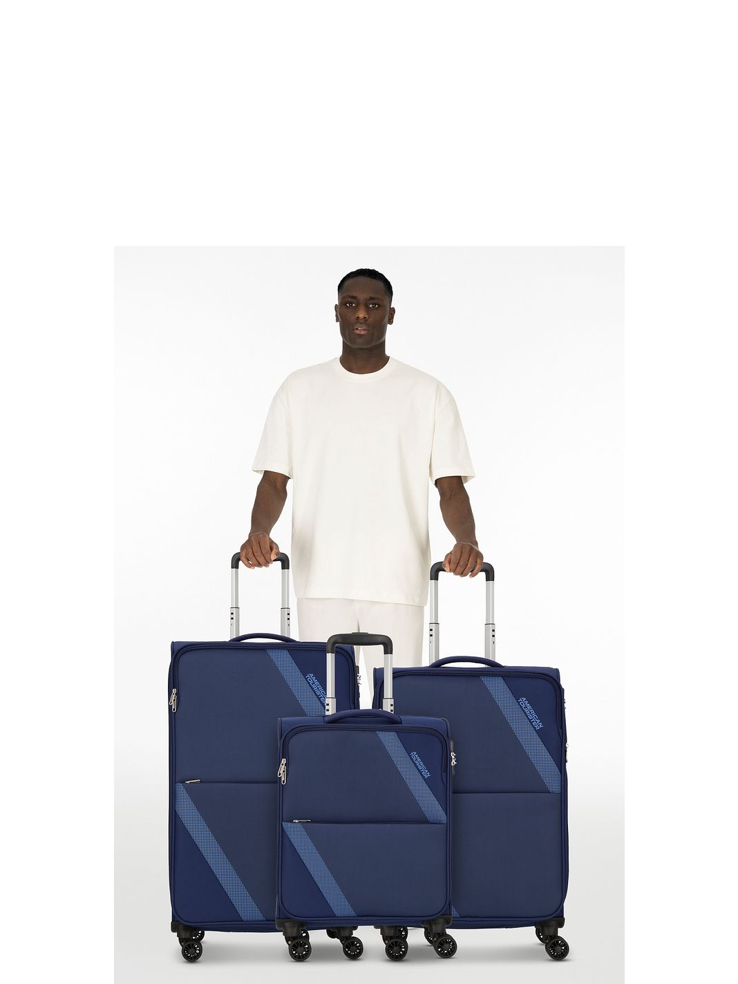 American Tourister Star Max 4 ruote Set di valigie 3 pezzi espandibile American Tourister Star Max 4 ruote Set di valigie 3 pezzi espandibile