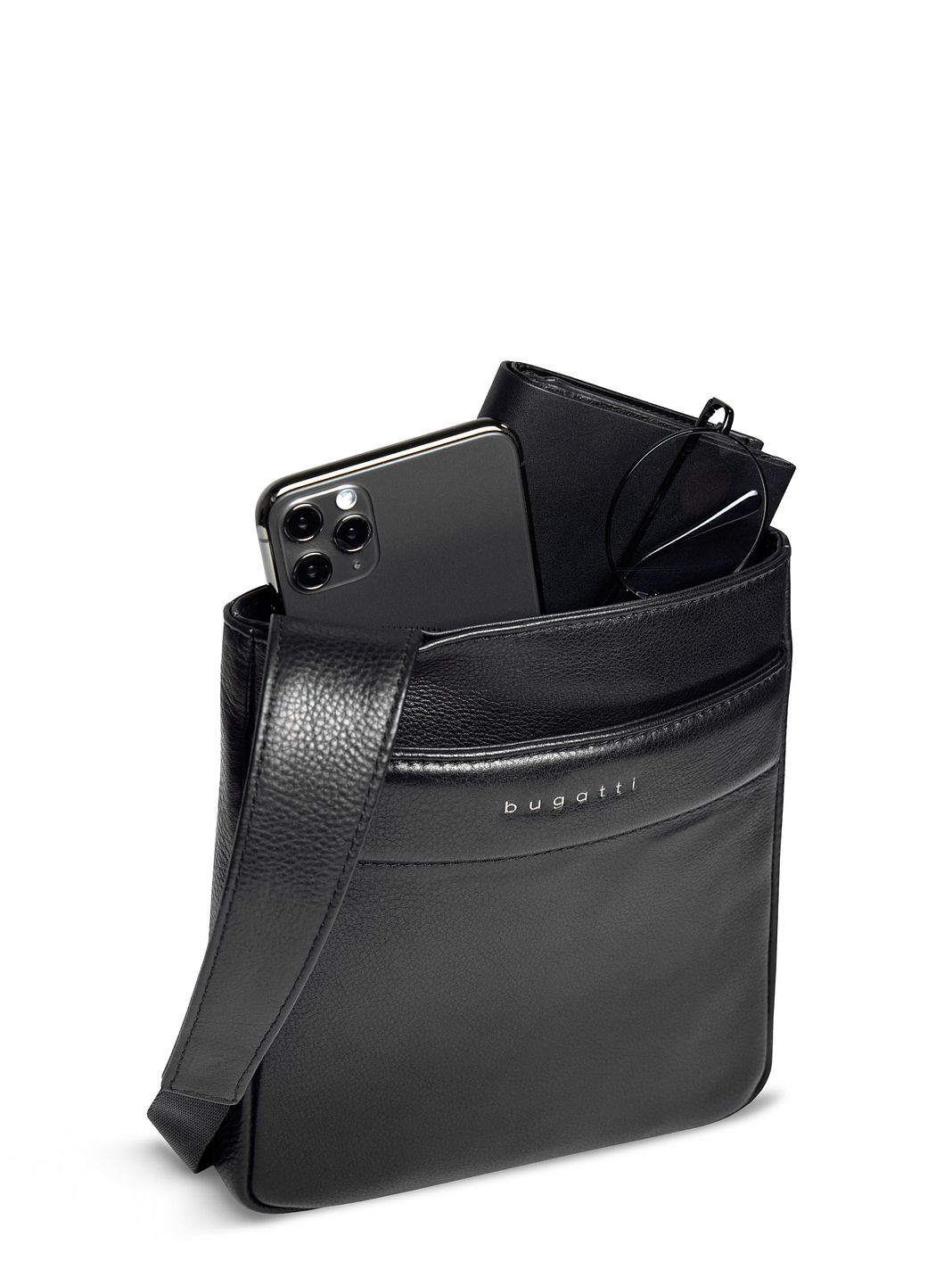 bugatti Nome Mini Borsa Borsa a tracolla Vera Pelle 18 cm