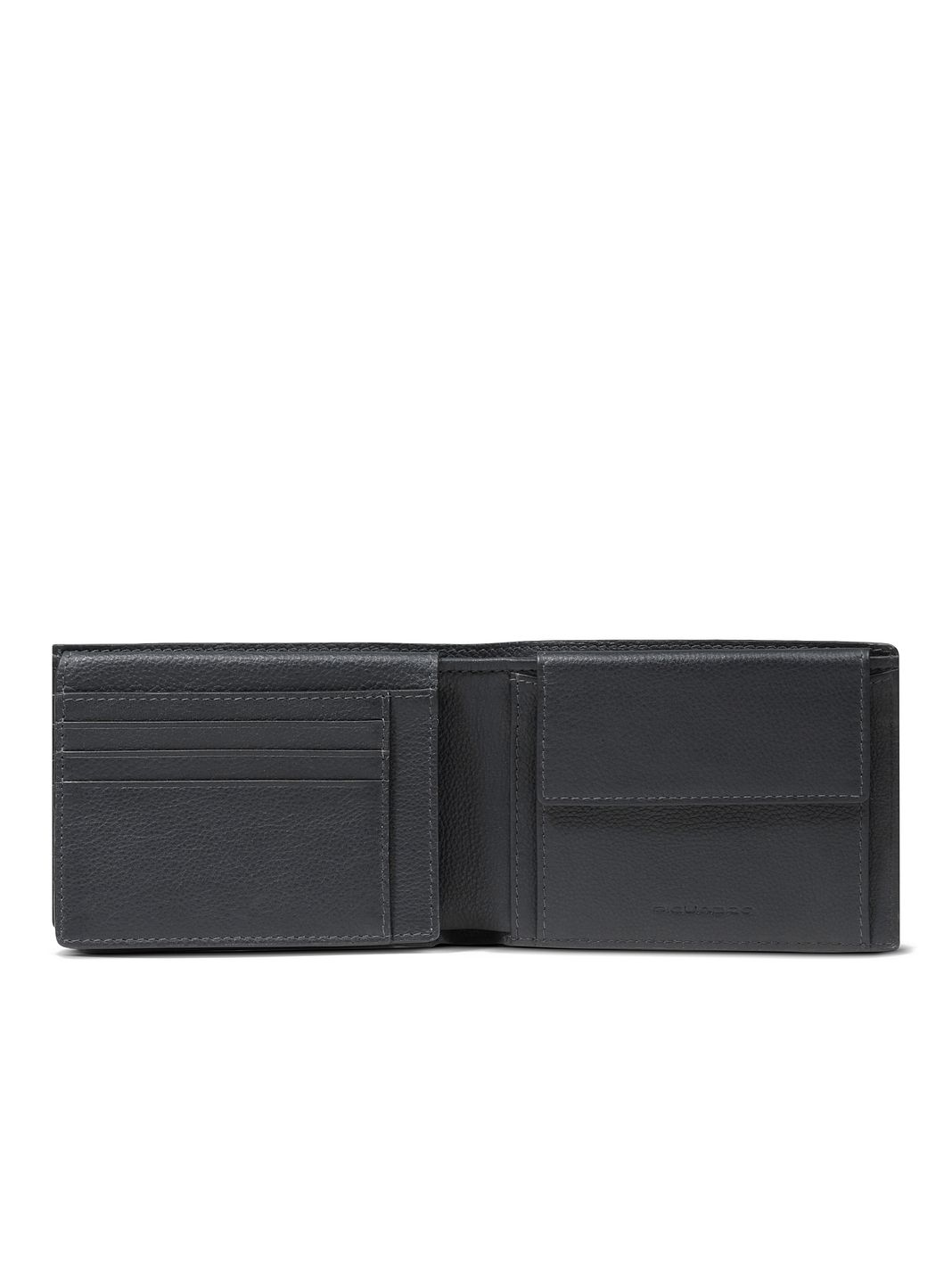 Piquadro Russel Portafoglio Protezione RFID Vera Pelle 13 cm Piquadro Russel Portafoglio Protezione RFID Vera Pelle 13 cm