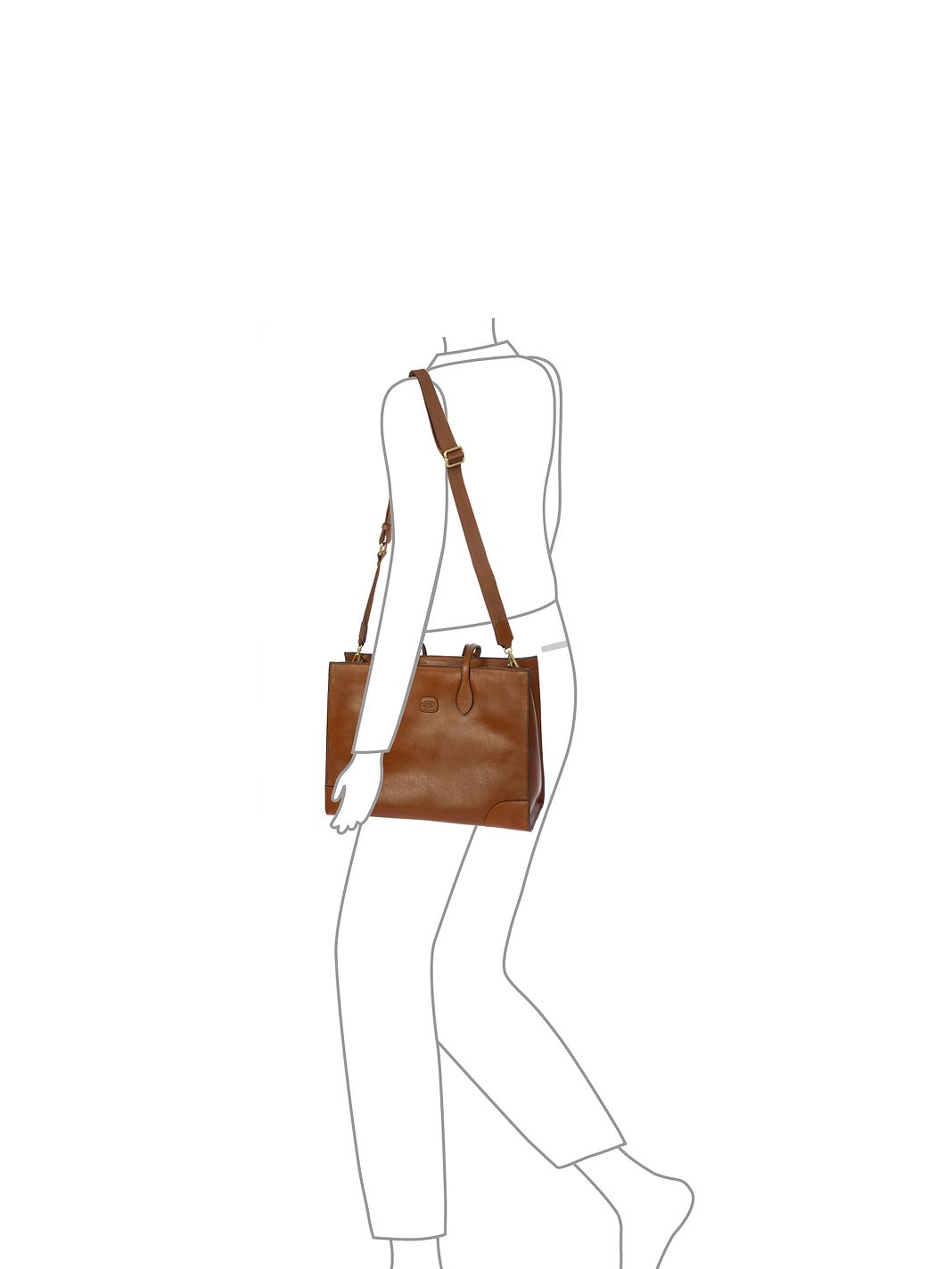 Bric's Volterra Borsa shopper M Vera Pelle 40.5 cm Vano porta PC Bric's Volterra Borsa shopper M Vera Pelle 40.5 cm Vano porta PC