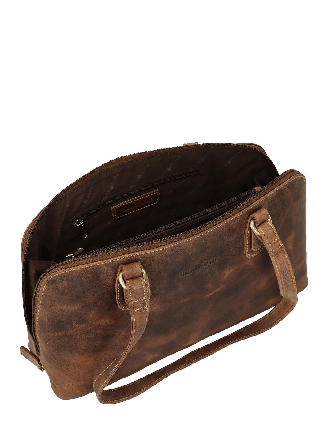 Greenburry Vintage Borsa a spalla S Vera Pelle 37 cm Greenburry Vintage Borsa a spalla S Vera Pelle 37 cm