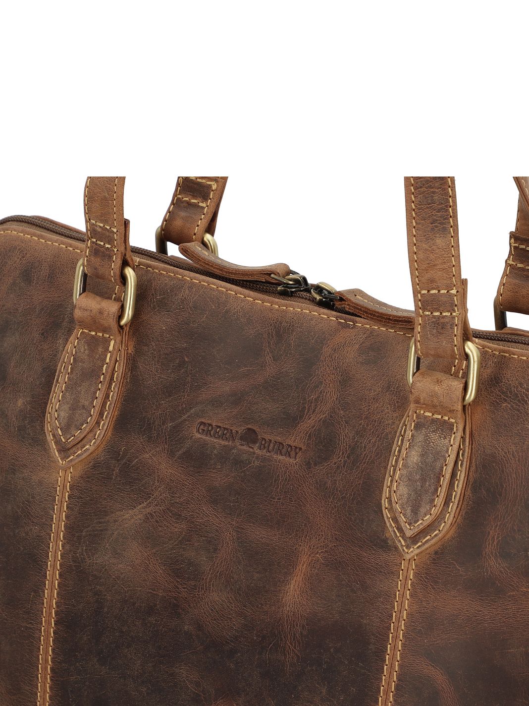 Greenburry Vintage Shopper taske Læder 37 cm Laptoprum