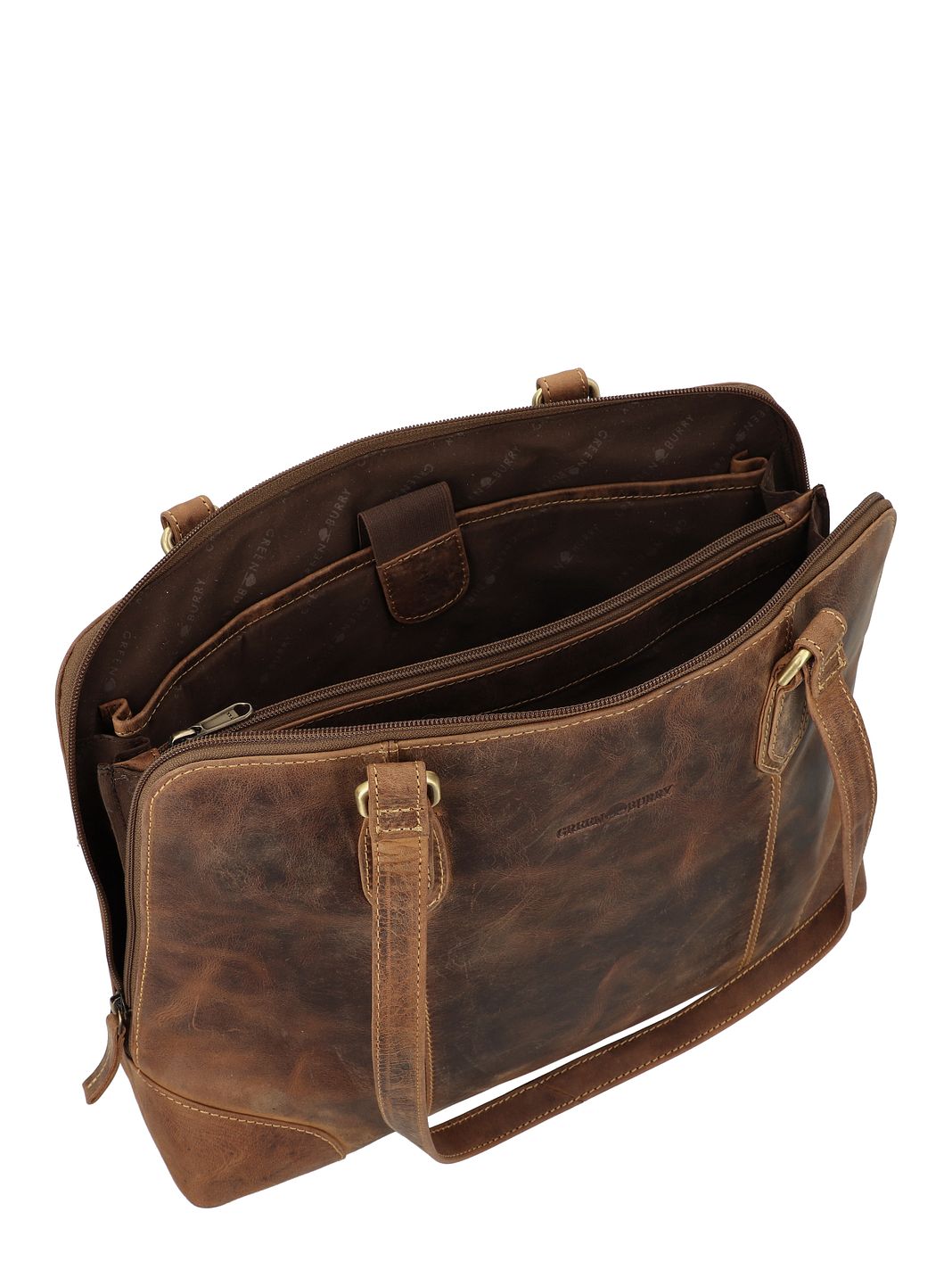 Greenburry Vintage Shopper taske Læder 37 cm Laptoprum