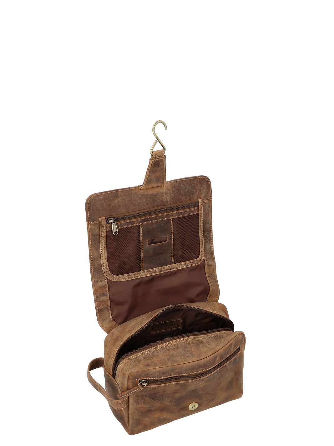 Greenburry Vintage Borsa da toilette Vera Pelle 27 cm Greenburry Vintage Borsa da toilette Vera Pelle 27 cm