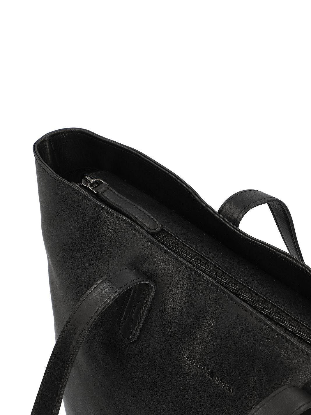 Greenburry Pure Black Shopper taske Læder 35 cm Laptoprum Greenburry Pure Black Shopper taske Læder 35 cm Laptoprum