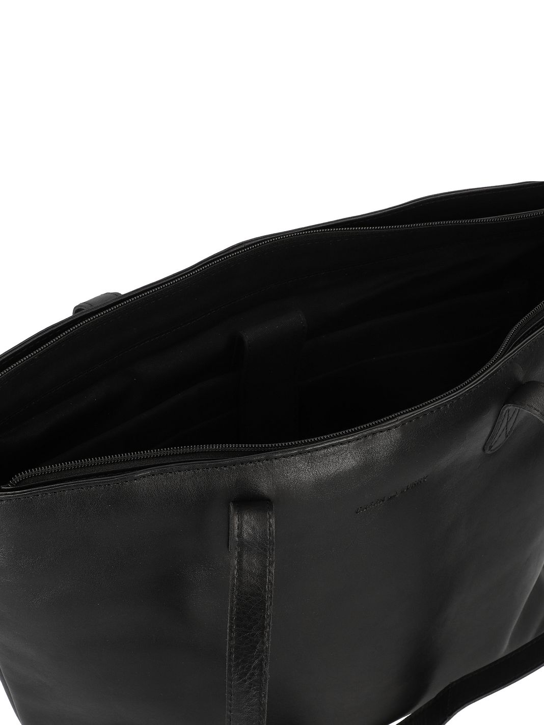 Greenburry Pure Black Shopper taske Læder 35 cm Laptoprum Greenburry Pure Black Shopper taske Læder 35 cm Laptoprum